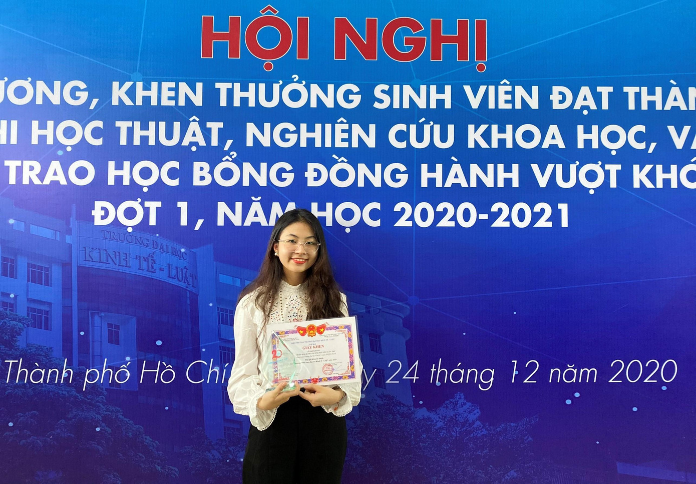 Lê Bảo Khanh, sinh viên ĐH Kinh tế - Luật (ĐHQG TPHCM)