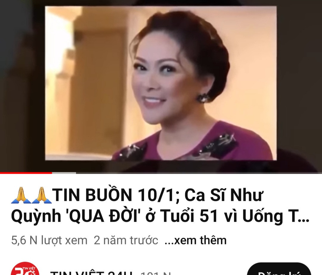 Tin đồn xấu bủa vây danh ca hải ngoại Như Quỳnh Tin đồn xấu bủa vây danh ca hải ngoại Như Quỳnh
