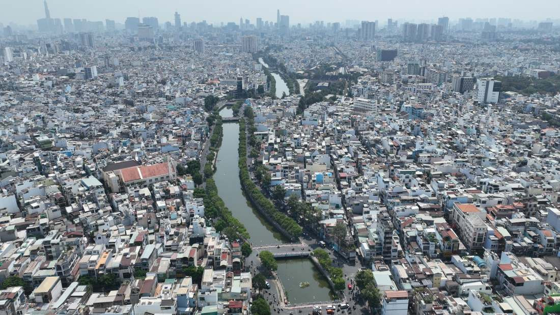 Một đoạn kênh Nhiêu Lộc - Thị Nghè. Ảnh: CTV Một đoạn kênh Nhiêu Lộc - Thị Nghè. Ảnh: CTV