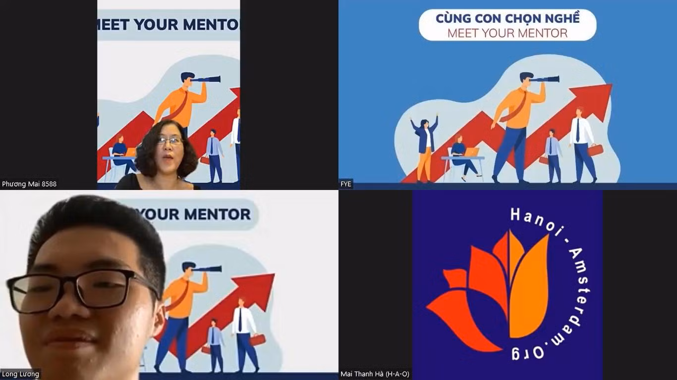 Buổi tư vấn hướng nghiệp 1:1 về ngành Y giữa Mentor Lê Thị Phương Mai và Mentee Lương Sinh Long.