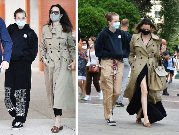 Thời trang hàng ngày của Shiloh chuộng sự thoải mái. Cô bé cũng chỉ chơi với các anh chị em trong nhà, học cũng tại nhà.