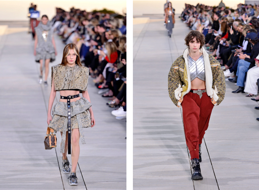 Chất liệu đặc biệt có độ bóng phản chiếu ánh sáng của Louis Vuitton.