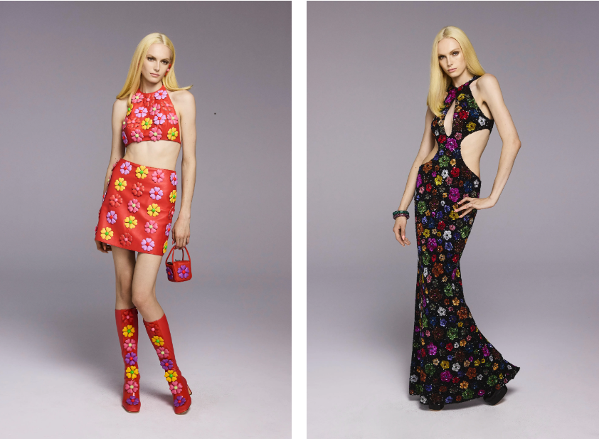 Moschino chọn phong cách Hippie chic.