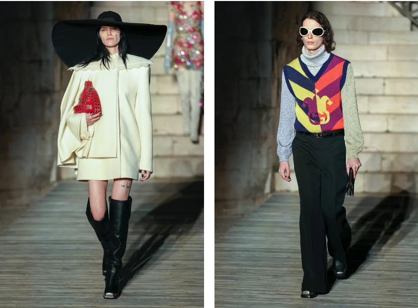 Cách phối hợp màu tương phản và những hình thêu đặc trưng.