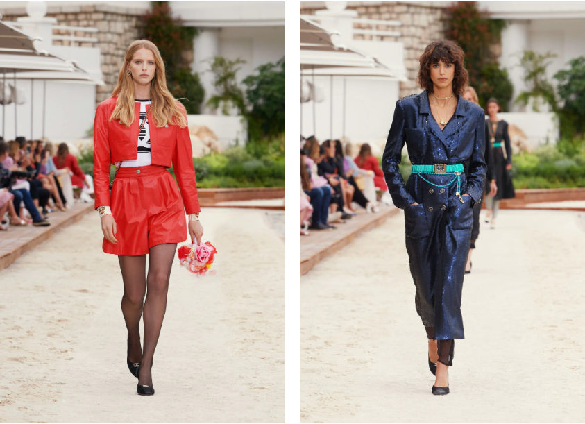 Jumpsuit hay khoác vạt crop là những nét hiện đại thổi vào thiết kế cổ điển của Chanel.