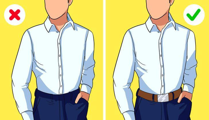 Luôn đeo thắt lưng khi bạn sơ vin.