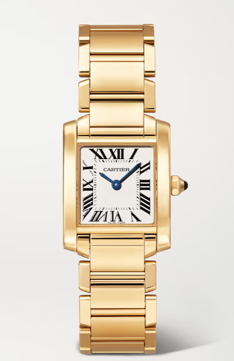 Đồng hồ Cartier Tank Française bằng vàng có giá 23.000 USD (539 triệu đồng).