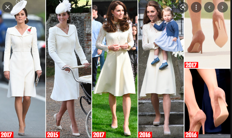 Kate Middleton, một biểu tượng thanh lịch rất biết cách giữ giày để dùng nhiều lần. Kate Middleton, một biểu tượng thanh lịch rất biết cách giữ giày để dùng nhiều lần.