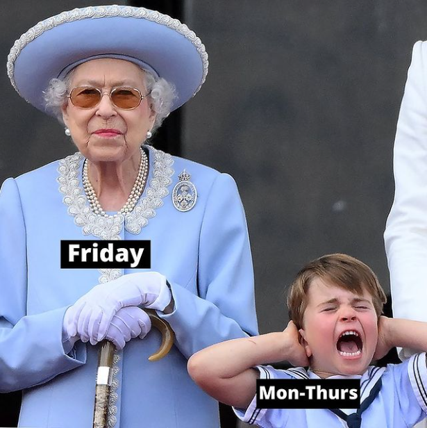 Dân mạng nghĩ ngay tới... Thứ Sáu và các thứ trong tuần.