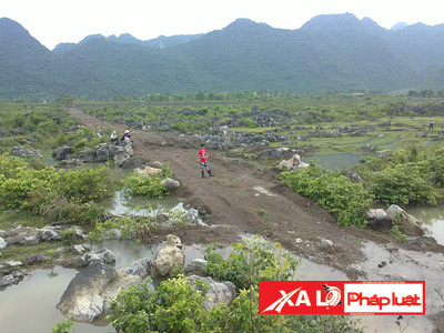 Hiện trường nơi nhóm côn đồ bị cả làng đánh