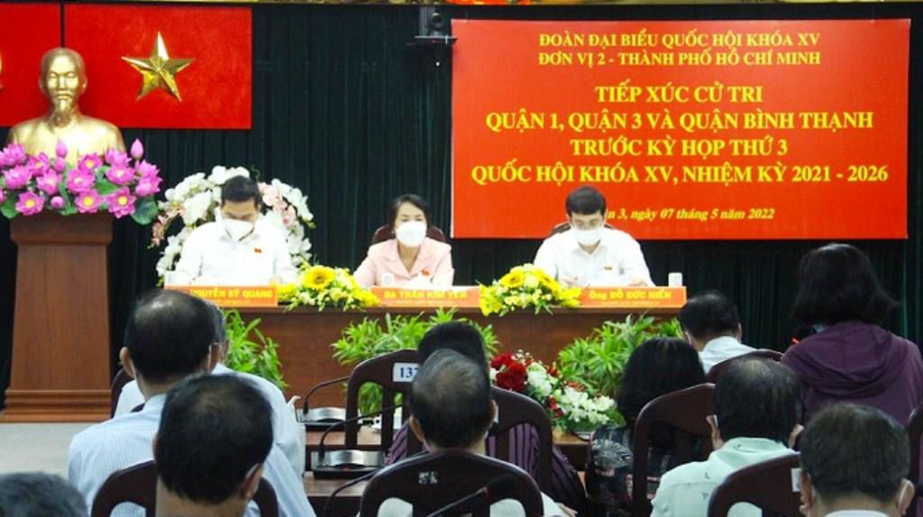 Đoàn Đại biểu Quốc hội TPHCM (đơn vị 2) tiếp xúc cử tri sáng 7/5 Đoàn Đại biểu Quốc hội TPHCM (đơn vị 2) tiếp xúc cử tri sáng 7/5