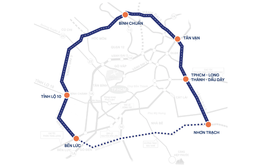 Vành đai 3 TPHCM (Đồ họa: Linh Anh).