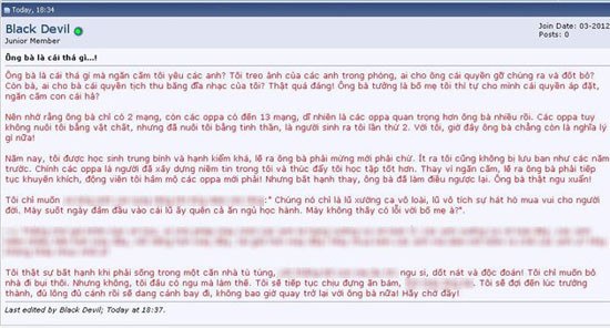 Status teen chửi mắng bố mẹ để bảo vệ thần tượng của mình. Status teen chửi mắng bố mẹ để bảo vệ thần tượng của mình