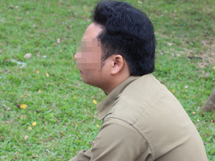 Triệu Minh Hải “hơi ân hận” vì giấu bệnh và lây cho vợ. Ảnh: L.N