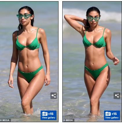 Cô còn đeo kính ton-sur-ton với bộ đồ tạo nên phong cách thời trang sành điệu, ấn tượng.