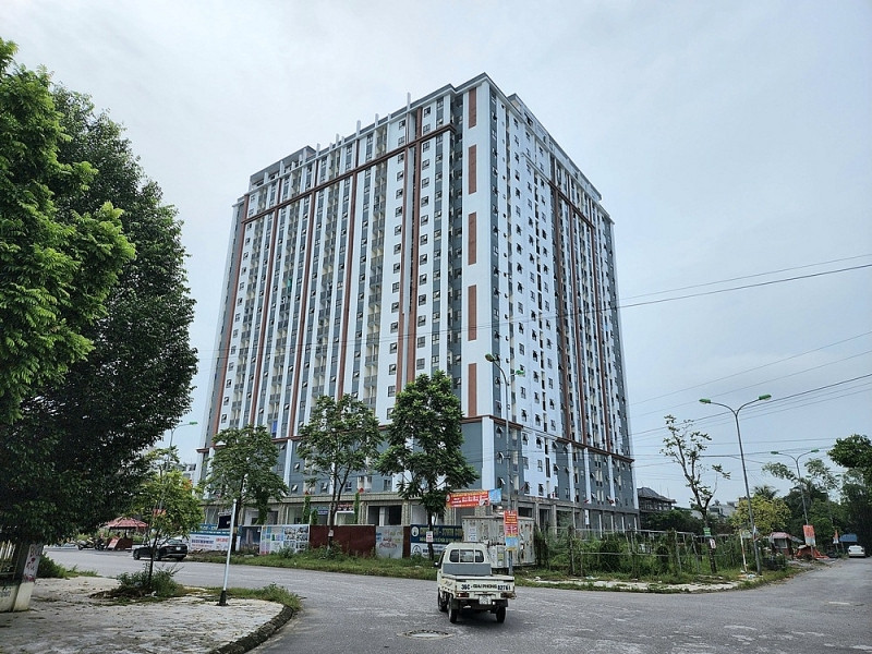 Nhà ở xã hội phố Bào Ngoại ở TP. Thanh Hóa có nhiều vi phạm.