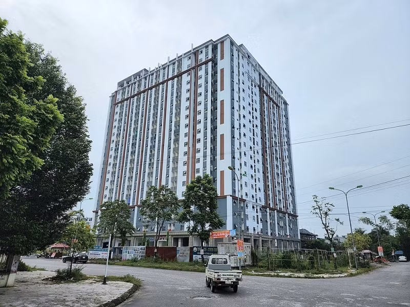 Nhà ở xã hội phố Bào Ngoại ở TP. Thanh Hóa có nhiều vi phạm.