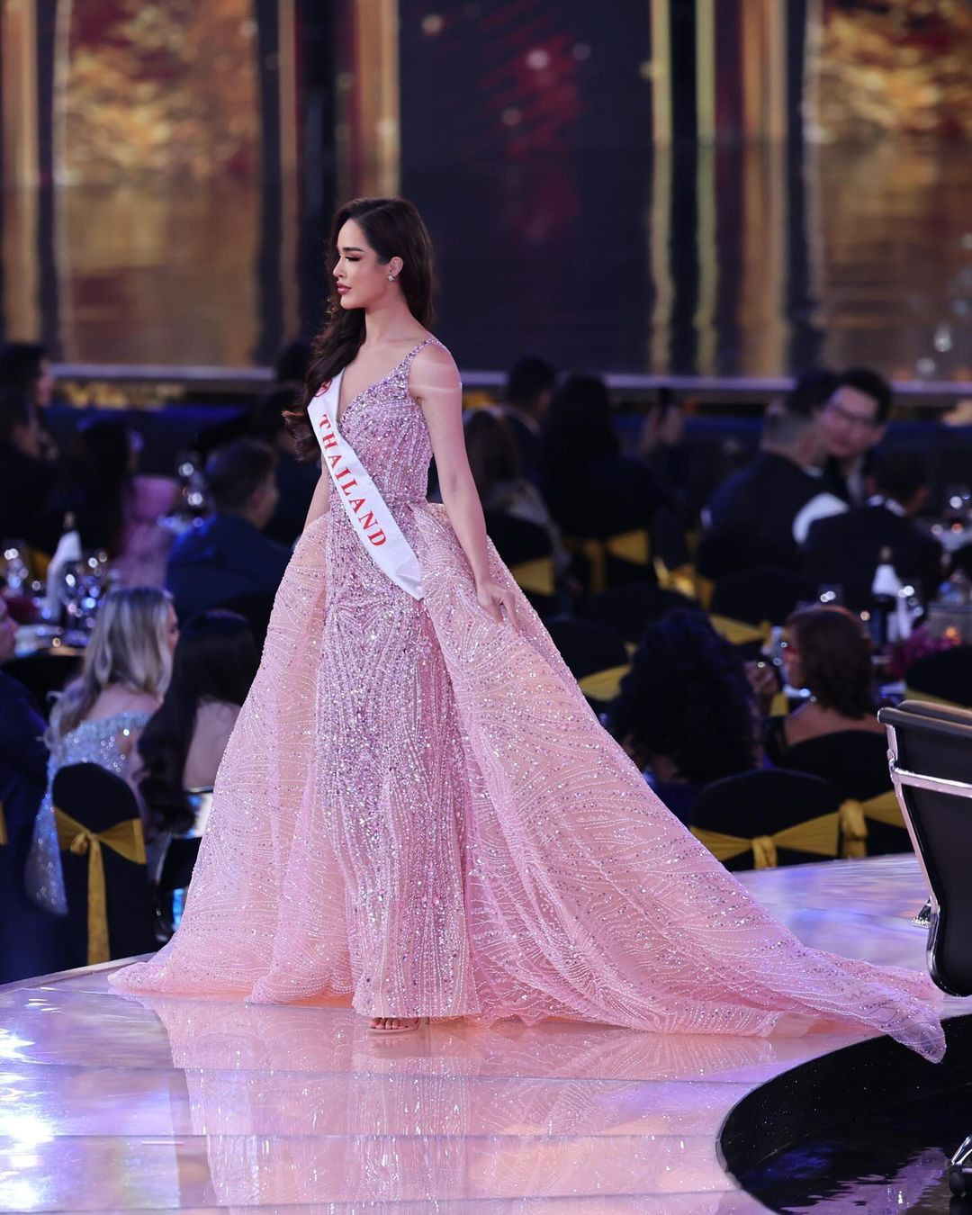 Tharina Botes trong chung kết Hoa hậu Thế giới 2024.