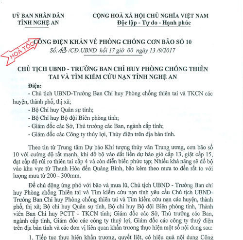 Thủ tướng ra công điện khẩn cấp ứng phó bão số 10 ảnh 1