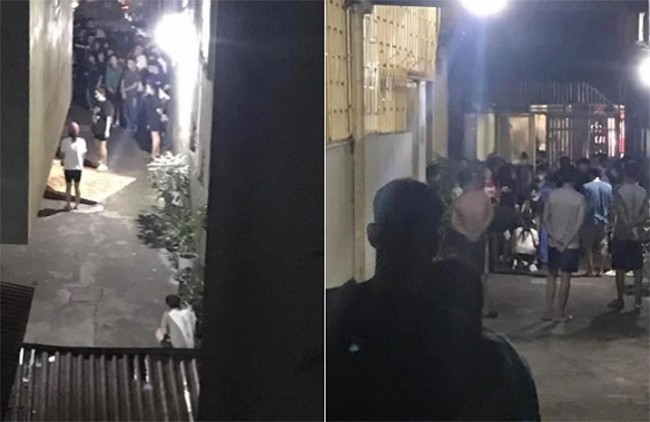 Hiện trường xảy ra vụ cháu bé rơi từ tầng 6.