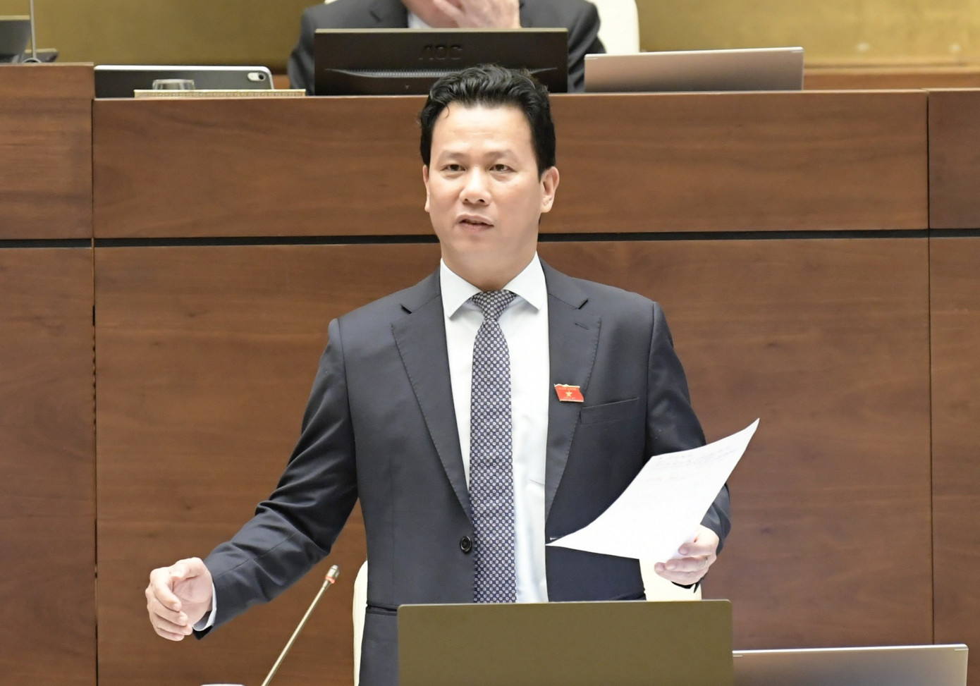 Bộ trưởng Bộ TN&MT Đặng Quốc Khánh. Ảnh: Như Ý Bộ trưởng Bộ TN&MT Đặng Quốc Khánh. Ảnh: Như Ý