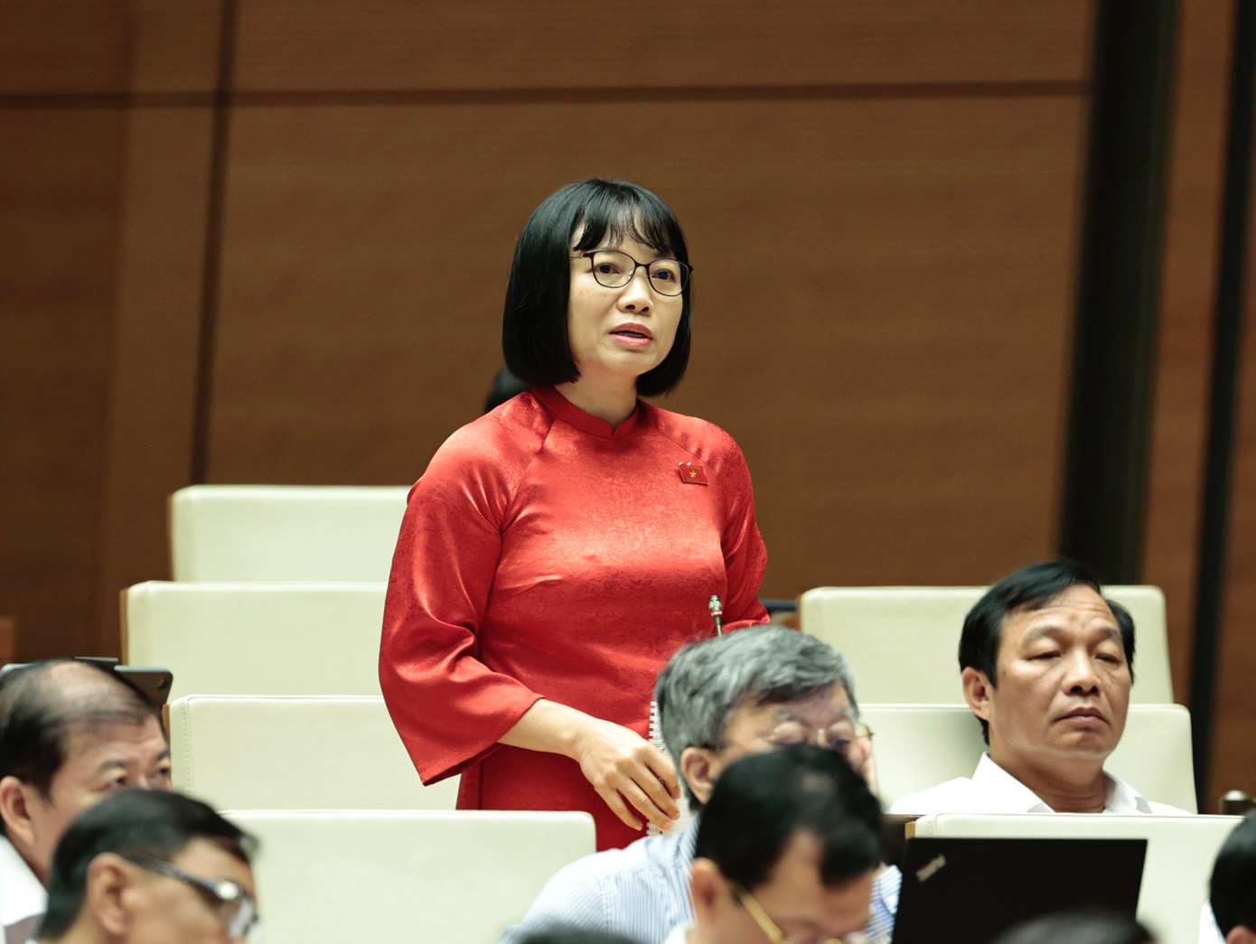 Đại biểu Nguyễn Thị Việt Nga (Đoàn Hải Dương). Ảnh: Như Ý Đại biểu Nguyễn Thị Việt Nga (Đoàn Hải Dương). Ảnh: Như Ý