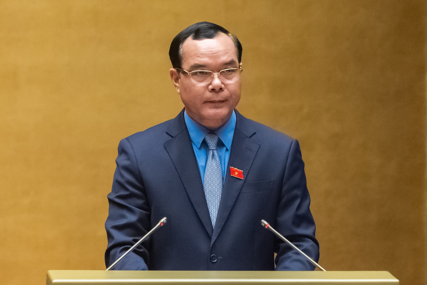 Chủ tịch Tổng liên đoàn lao động Việt Nam Nguyễn Đình Khang. Ảnh: Như Ý