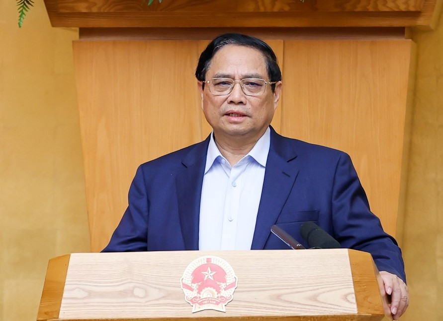 Thủ tướng Phạm Minh Chính phát biểu tại phiên họp.