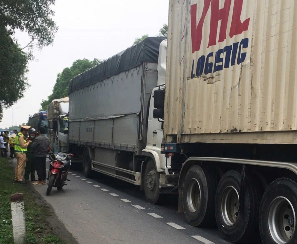 Hiện trường vụ tai nạn.