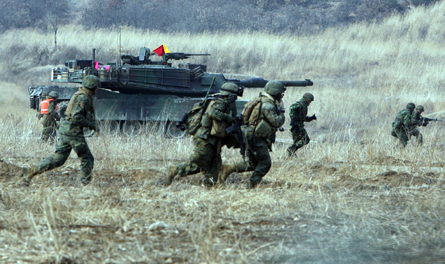 Một cuộc tập trận chung Mỹ-Hàn. Ảnh:Armchairgeneral.com