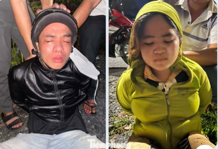 Nguyễn Thành Thông và Lê Thị Mỹ Anh bị bắt trên đường chạy trốn