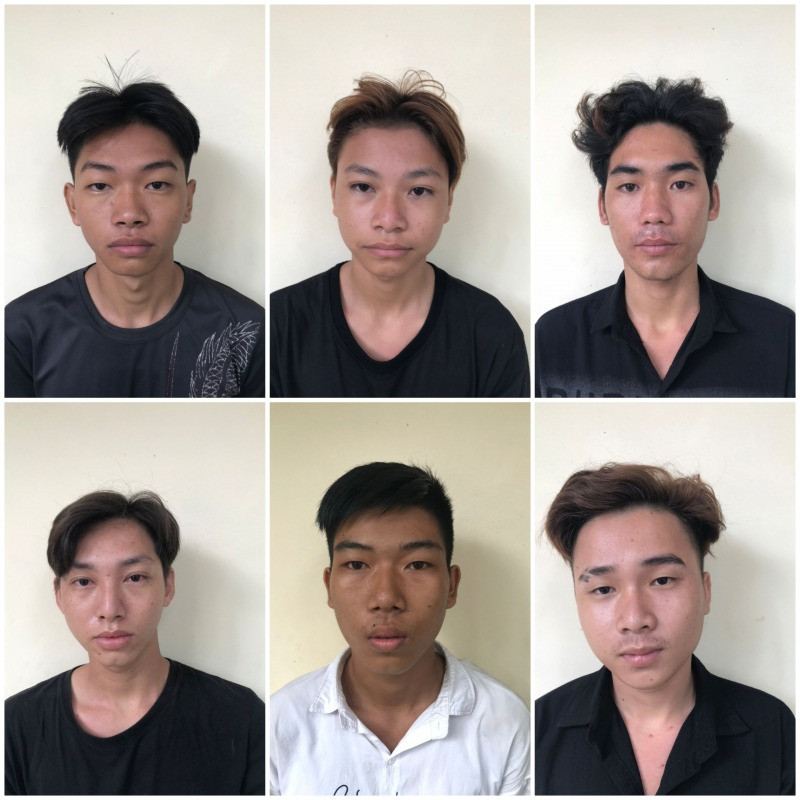 Nhóm đối tượng bị tạm giữ