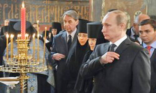 Ông Vladimir Putin chính thức nhậm chức Tổng thống Nga. Ảnh: AP