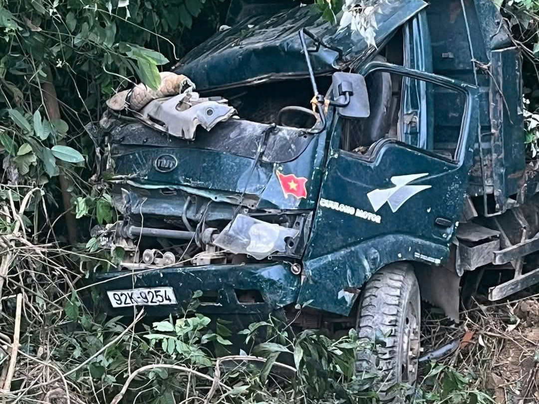 Hiện trường vụ tai nạn.