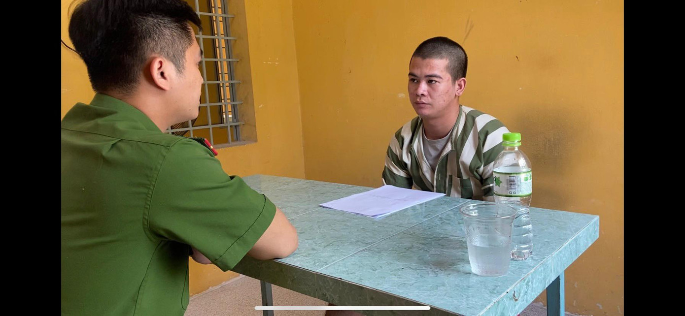 Phòng Cảnh sát Hình sự Công an Hà Tĩnh làm việc với đối tượng Nguyễn Tiến Dũng. Phòng Cảnh sát Hình sự Công an Hà Tĩnh làm việc với đối tượng Nguyễn Tiến Dũng.