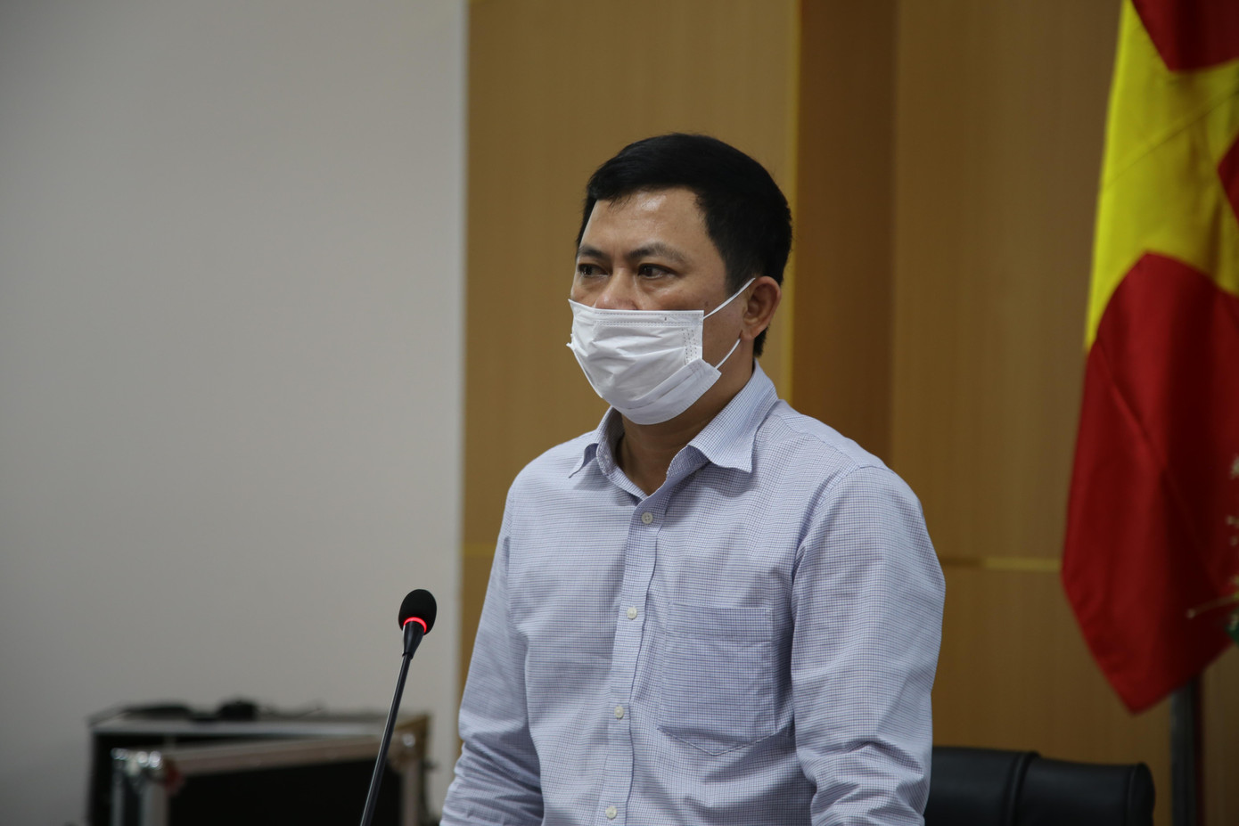 Ông Lê Ngọc Châu phát biểu tại buổi làm việc. Ông Lê Ngọc Châu phát biểu tại buổi làm việc.