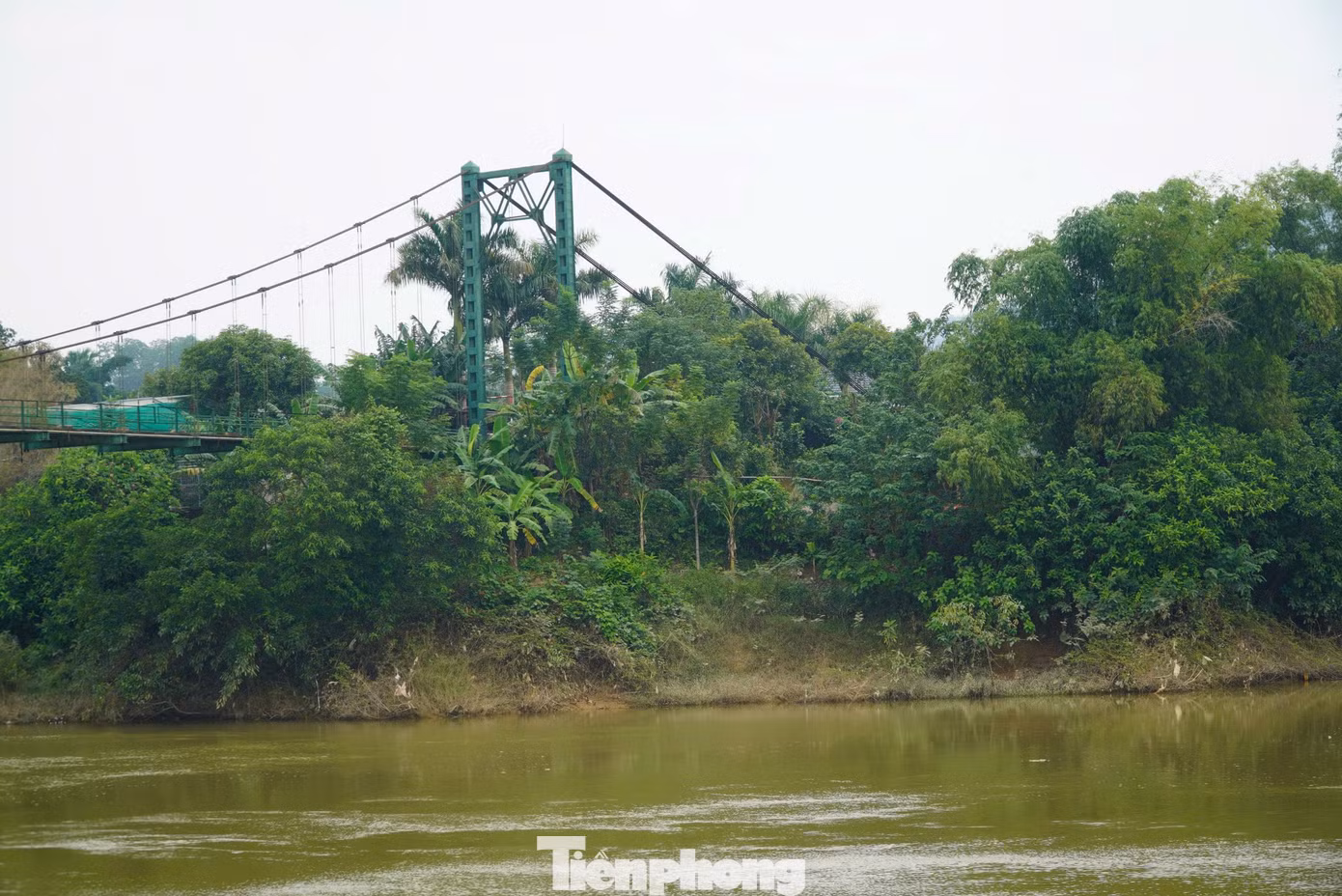 Mỗi lần xe di chuyển qua cây cầu có dấu hiệu rung lắc. Do cầu quá yếu, cơ quan chức năng đã cho cắm nhiều biển cảnh báo ở hai đầu cầu và dựng hàng rào cọc tiêu cấm xe ô tô lưu thông.