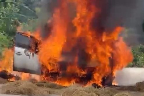 Hiện trường vụ cháy.