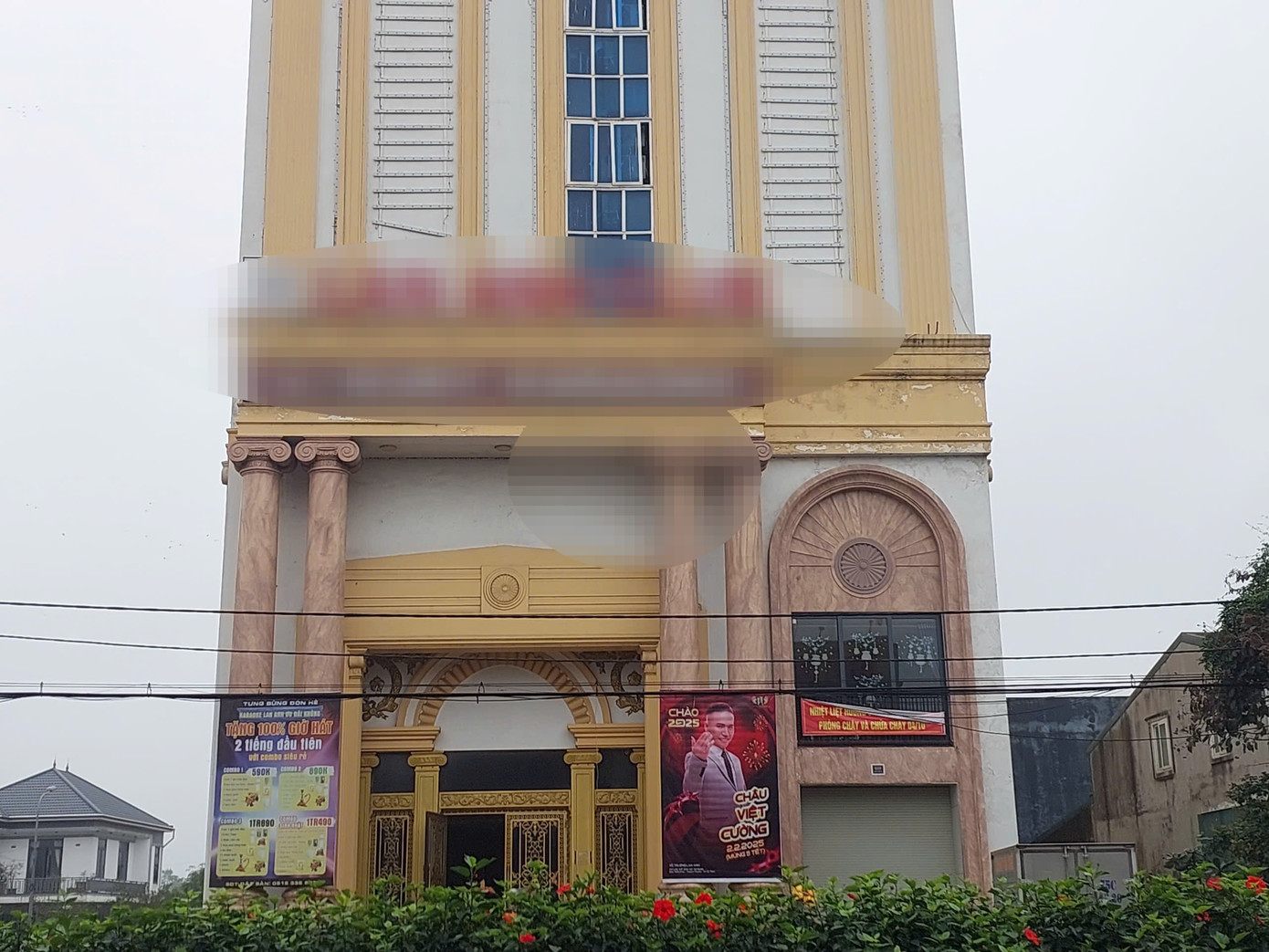 Khu vực quán bar nơi xảy ra vụ ẩu đả.