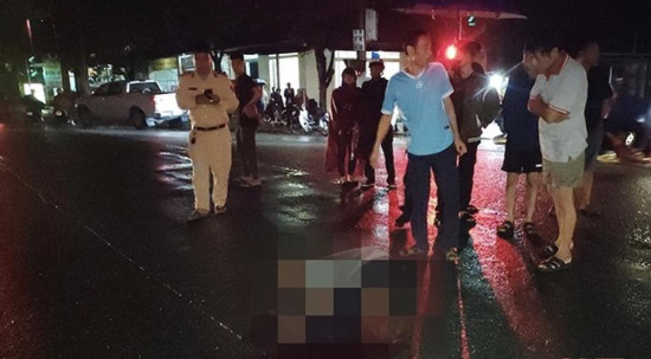 Hiện trường vụ tai nạn. (ảnh CTV)