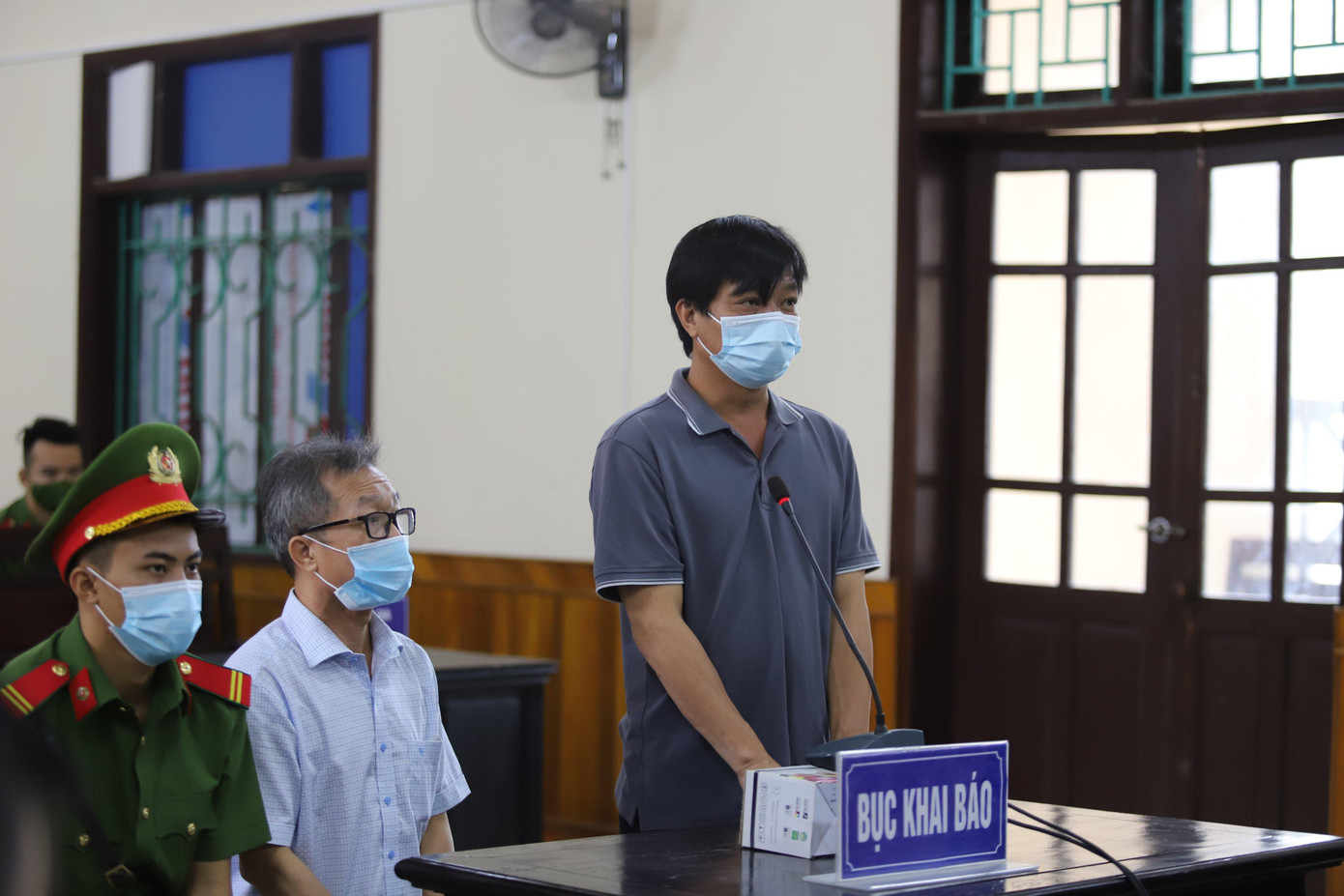 Bị cáo Lương tại phiên toà.