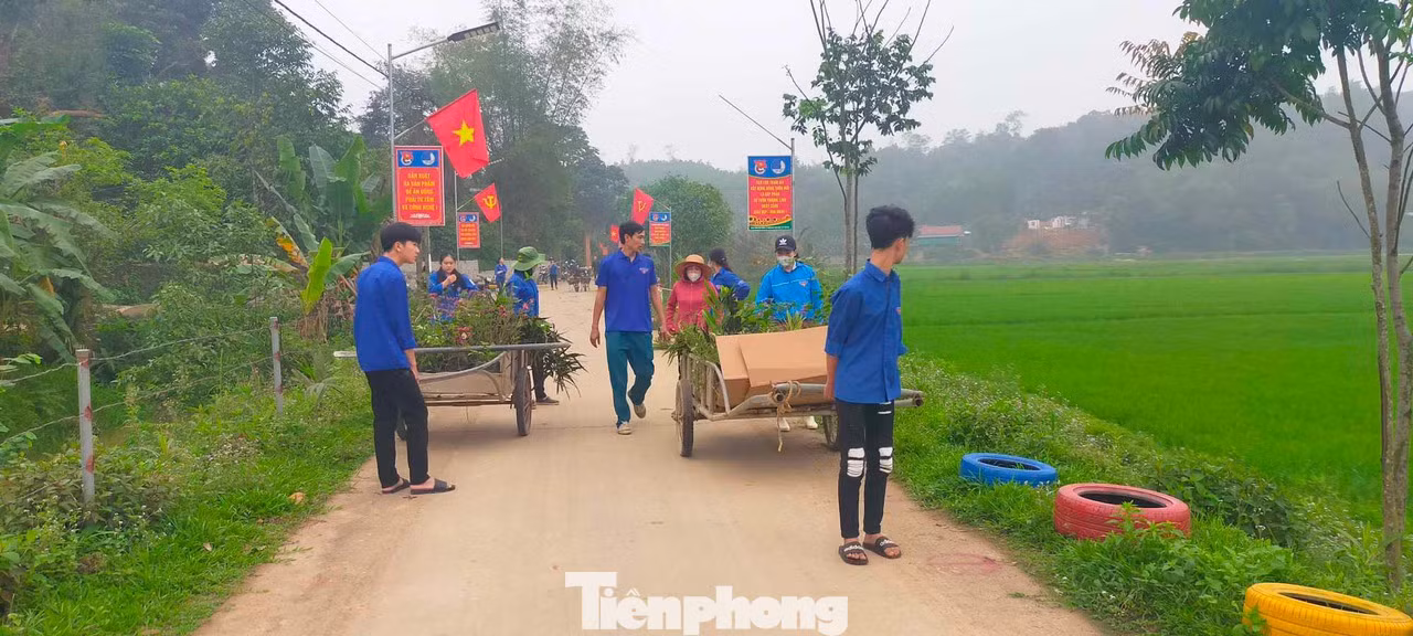 Công trình đường đèn năng lượng kết hợp đường hoa lốp hoa tái chế tại thôn Thượng Lĩnh do đoàn thanh niên tham gia hỗ trợ xây dựng. Công trình đường đèn năng lượng kết hợp đường hoa lốp hoa tái chế tại thôn Thượng Lĩnh do đoàn thanh niên tham gia hỗ trợ xây dựng.
