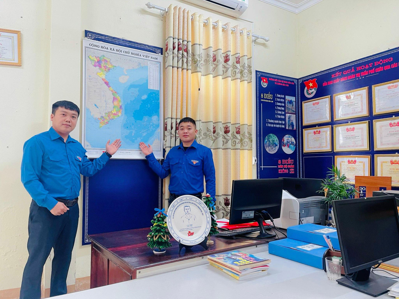 Gần 1.000 bản đồ tại trụ sở các cơ quan chuyên trách, các đơn vị sự nghiệp, các thiết chế do Đoàn quản lý.