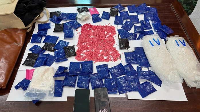 Tang vật công an thu giữ. Tang vật công an thu giữ.