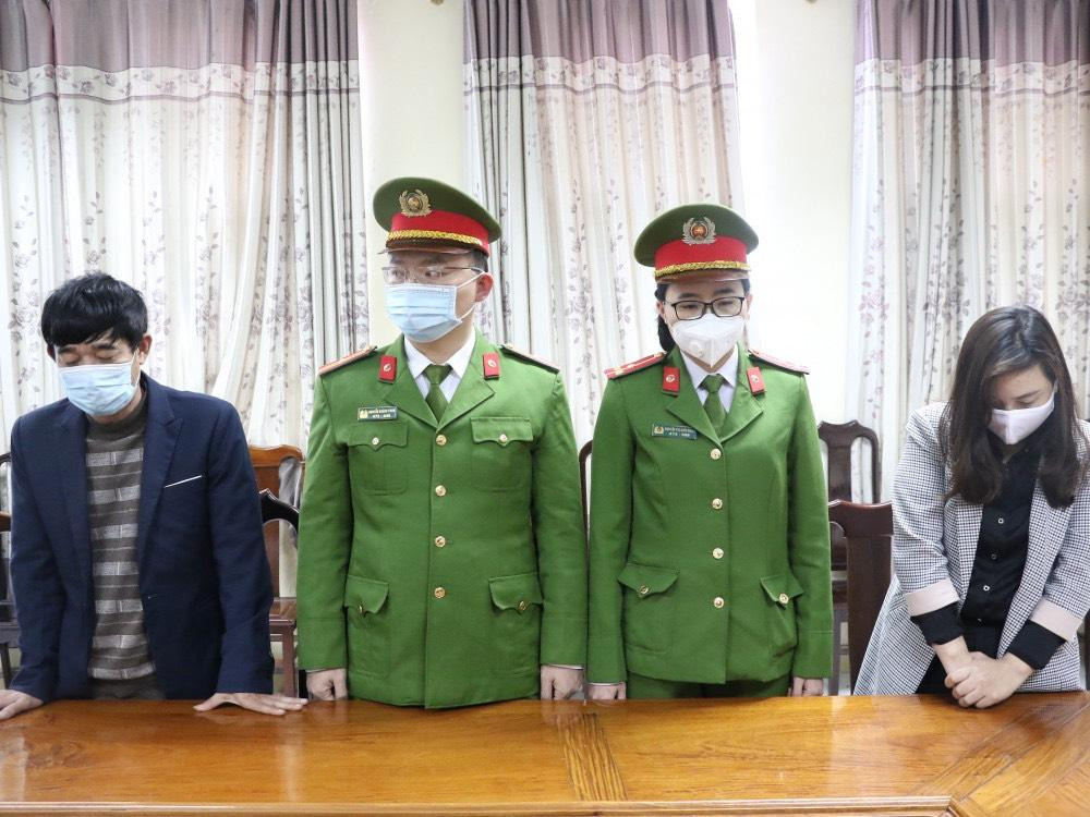 Vương Đức Hải và Nguyễn Thị Diễn bị khởi tố về hành vi mua bán trái phép hoá đơn.