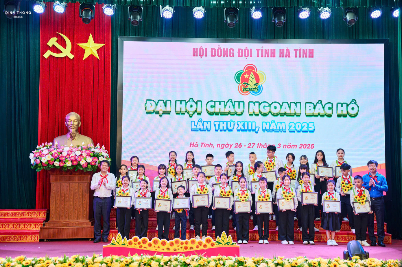 Đại hội đã tuyên dương 186 đại biểu Cháu ngoan Bác Hồ cấp tỉnh. Tỉnh Đoàn - Hội đồng Đội tỉnh trao chứng nhận và phần thưởng nhằm ghi nhận những nỗ lực không ngừng của các em trong học tập và rèn luyện.