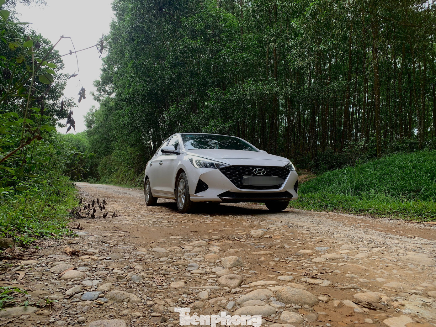 Vì mặt đường vỡ nát, đá lổm nhổm trên mặt không còn nguyên vẹn khiến phương tiện di chuyển qua rất khó khăn.