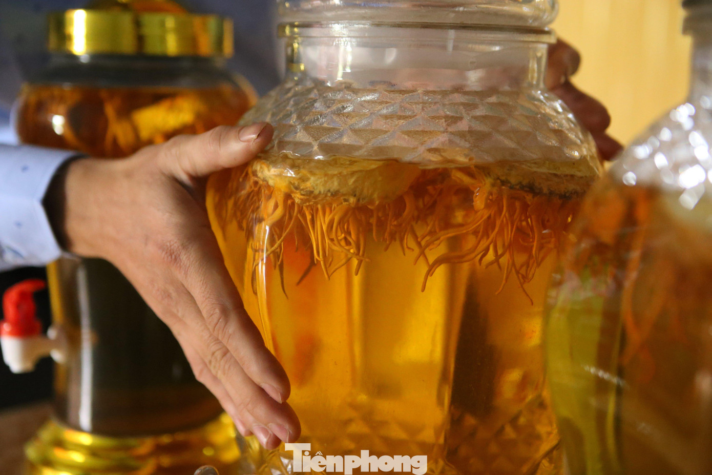 Hiện tại, anh Luân đã xây dựng được 2 sản phẩm đạt chuẩn OCOP 3 sao là đông trùng hạ thảo sấy và rượu đông trùng hạ thảo...