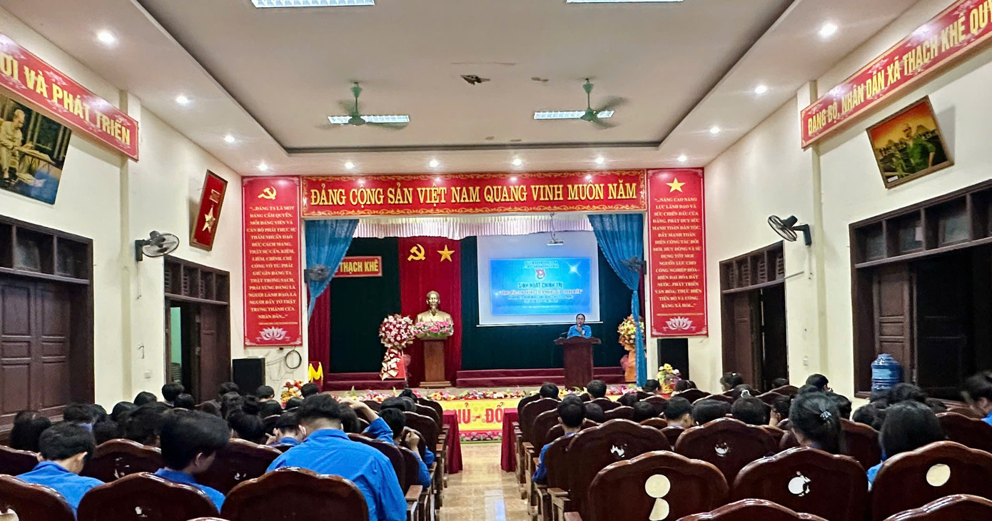 Tỉnh Đoàn Hà Tĩnh đã ban hành hướng dẫn tổ chức đợt sinh hoạt chính trị với chủ đề “Sáng mãi con đường cách mạng của thanh niên”. Ảnh: HN Tỉnh Đoàn Hà Tĩnh đã ban hành hướng dẫn tổ chức đợt sinh hoạt chính trị với chủ đề “Sáng mãi con đường cách mạng của thanh niên”. Ảnh: HN