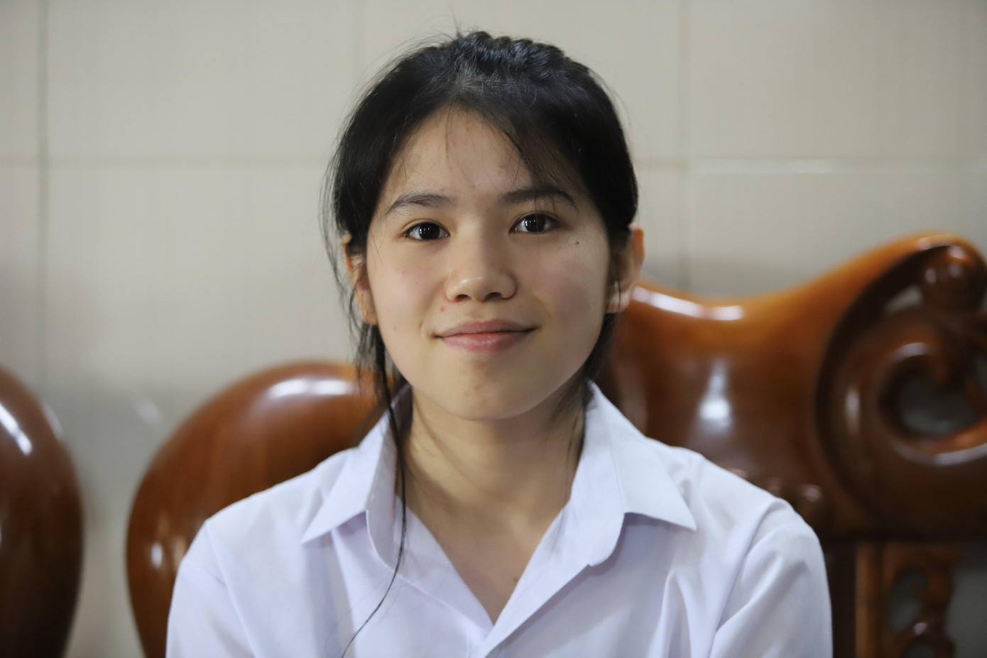 Chân dung nữ thủ khoa khối A1 của Hà Tĩnh. Chân dung nữ thủ khoa khối A1 của Hà Tĩnh.